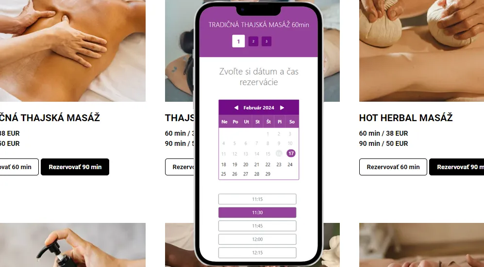 Masážne salóny – ukážka 3